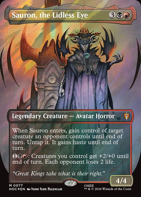 MTG Sauron, the Lidless Eye HOC 077 Regular Foil