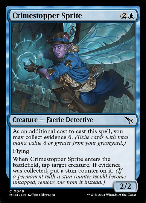 MTG Crimestopper Sprite MKM 049 Regular Foil