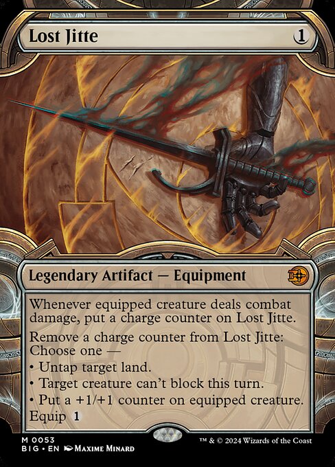MTG Lost Jitte BIG 053 Showcase Vault Frame Foil