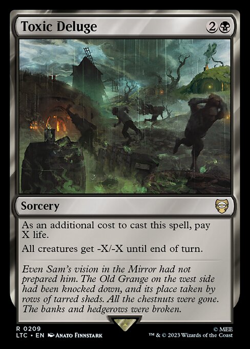MTG Toxic Deluge LTC 209 Alternate Art Nonfoil