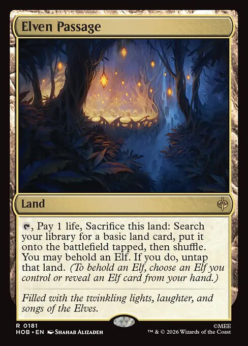 MTG Elven Passage HOB 181 Regular Nonfoil