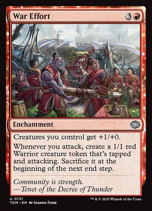 MTG War Effort TDM 131 Regular Foil