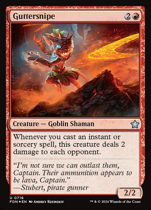 MTG Guttersnipe FDN 716 Starter Collection Foil