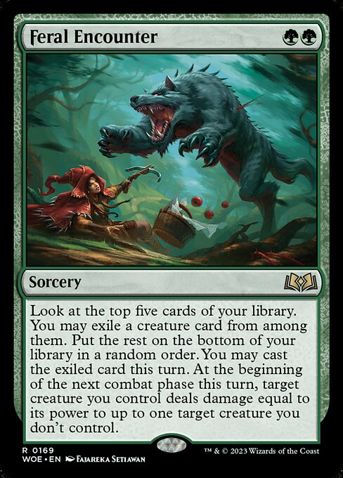MTG Feral Encounter WOE 169 Regular Nonfoil