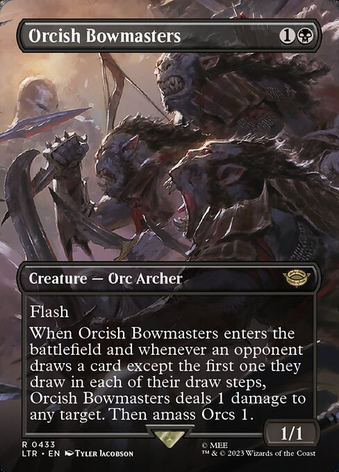 MTG Orcish Bowmasters LTR 433 Borderless Foil