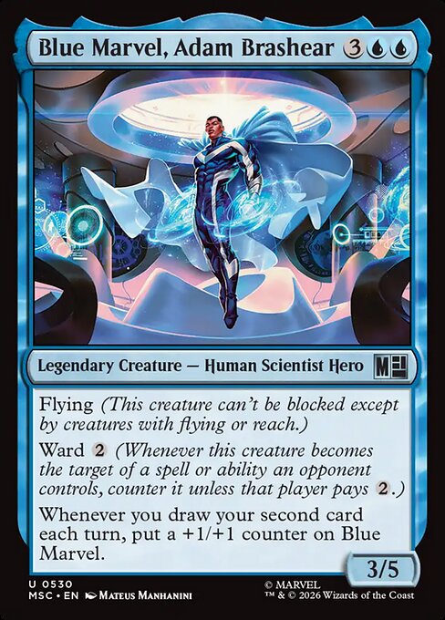 MTG Blue Marvel, Adam Brashear MSC 530 Regular Nonfoil