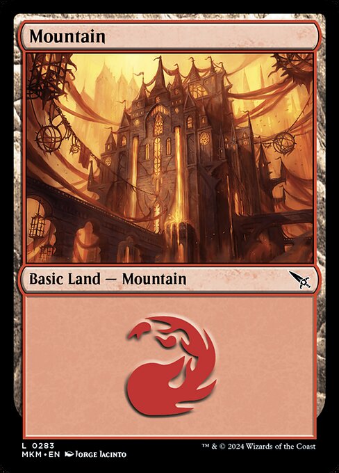 MTG Mountain MKM 283 Regular Nonfoil