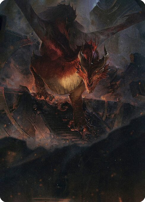 MTG Red Dragon AAFR 081 Art Card