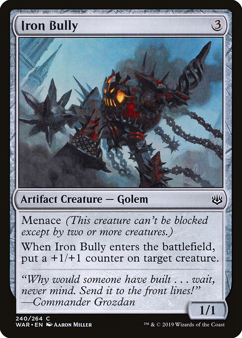 MTG Iron Bully WAR 240 Standard Foil front