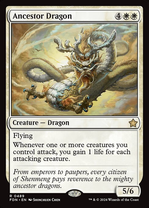 MTG Ancestor Dragon FDN 489 Beginner Box Nonfoil