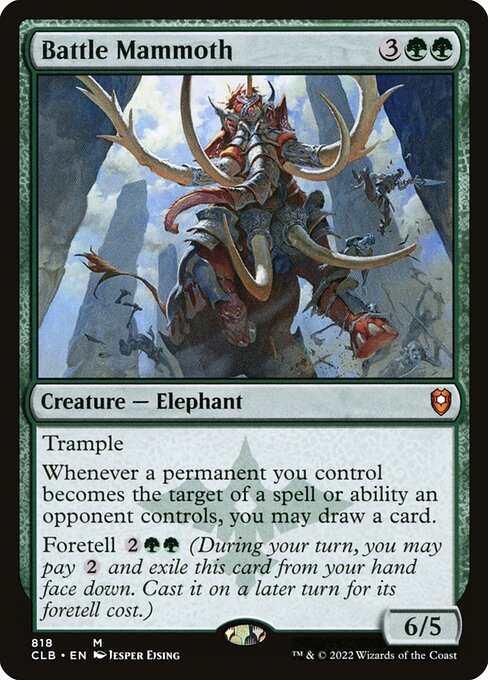 MTG Battle Mammoth CLB 818 Commander Deck Nonfoil