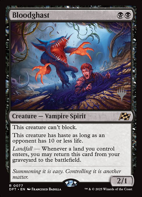 MTG Bloodghast PDFT 077p Promo Pack Nonfoil