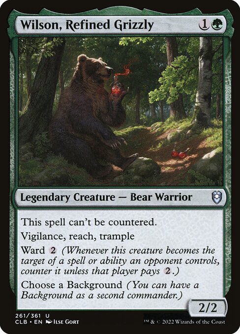 MTG Wilson, Refined Grizzly CLB 261 Regular Nonfoil