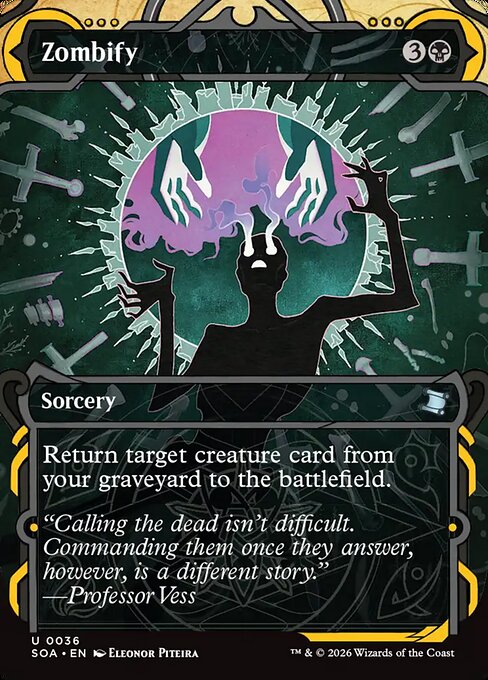 MTG Zombify SOA 036 Mystical Archive Foil