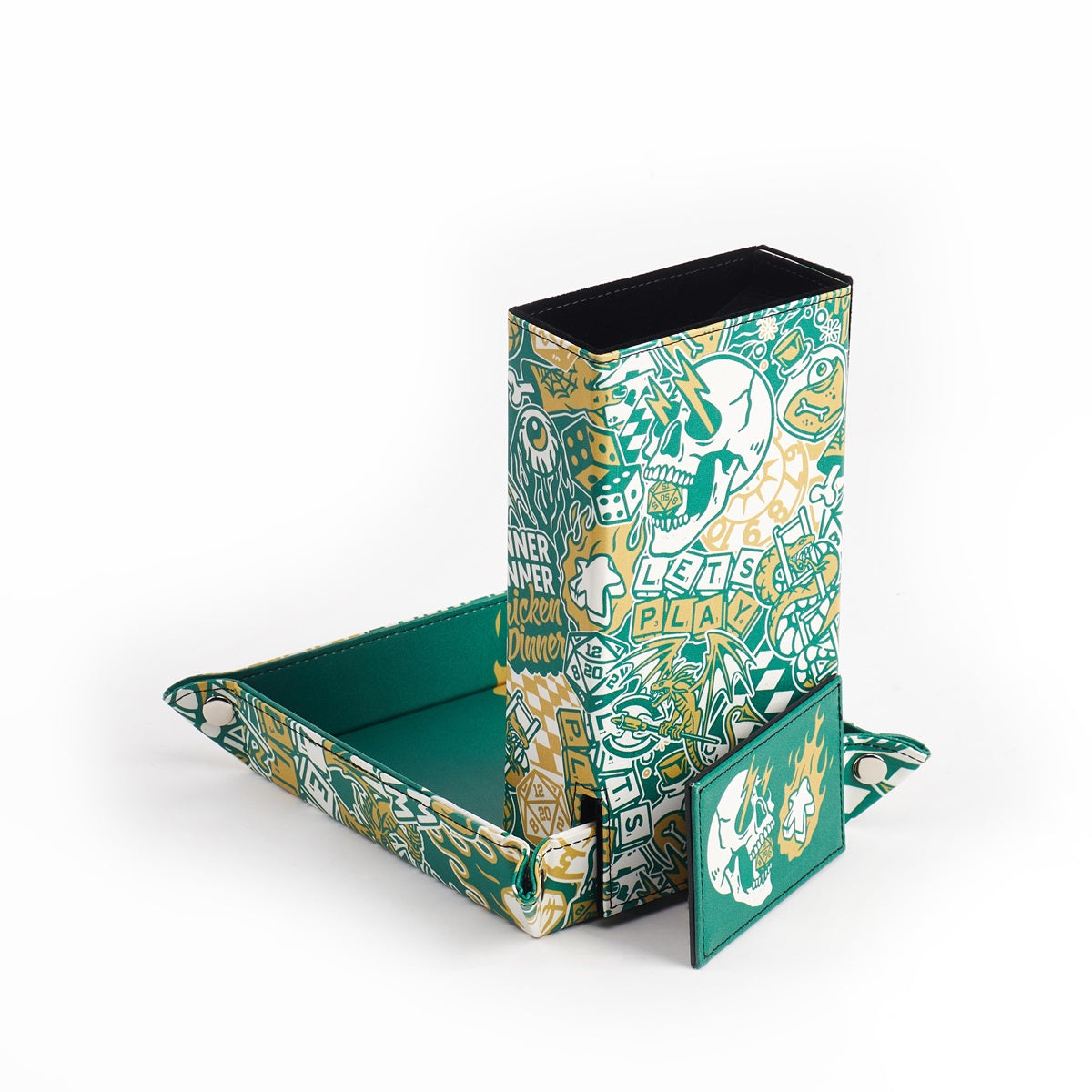 Dice Tower with Mat Leather - Artist Series: Cara