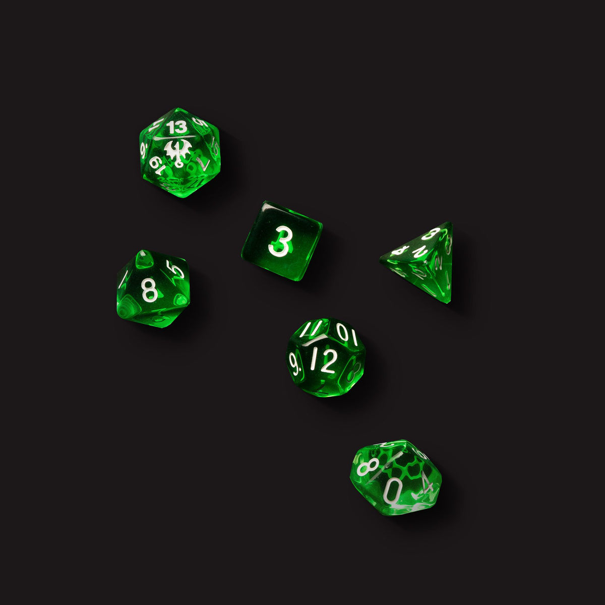 Dragonbane Dice Set engraved custom dice set