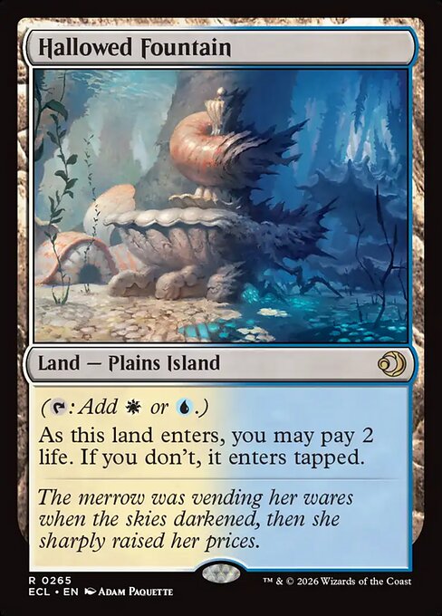 MTG Hallowed Fountain ECL 265 Regular Foil