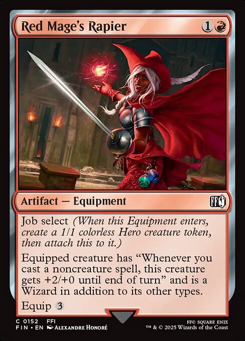 MTG Red Mage's Rapier FIN 152 Regular Foil