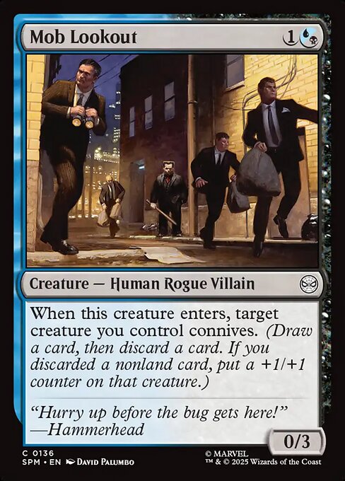 MTG Mob Lookout SPM 136 Regular Foil