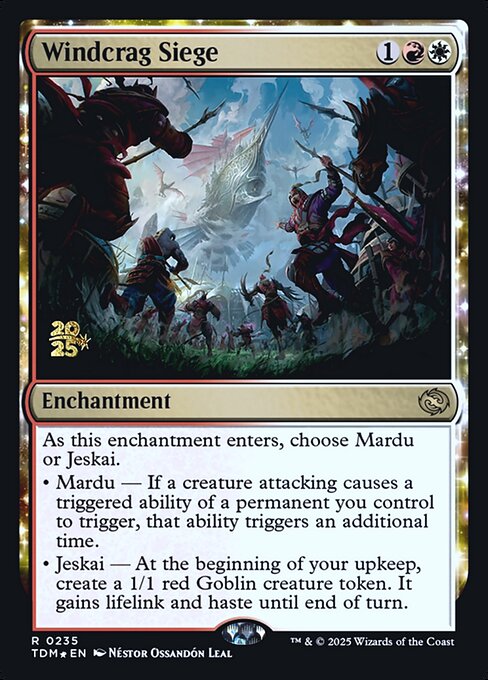 MTG Windcrag Siege PTDM 235s Prerelease Foil