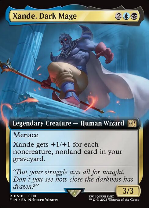 MTG Xande, Dark Mage FIN 516 Extended Art Nonfoil