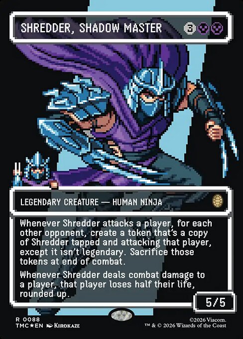 MTG Shredder, Shadow Master TMC 088 Borderless Pixel Surge Foil