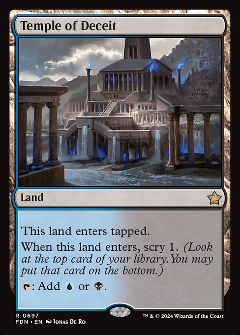 MTG Temple of Deceit FDN 697 Starter Collection Nonfoil