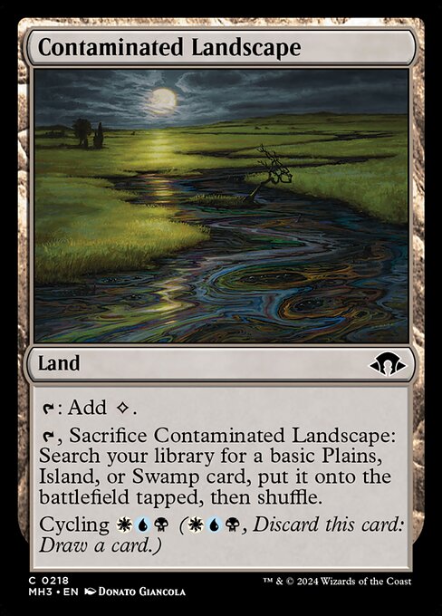 MTG Contaminated Landscape MH3 218 Regular Nonfoil