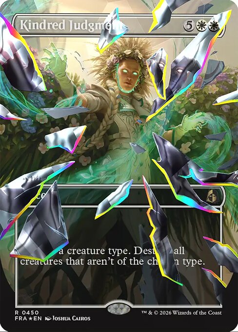 MTG Kindred Judgment FRA 450 Shattered Mirror Facet Foil front