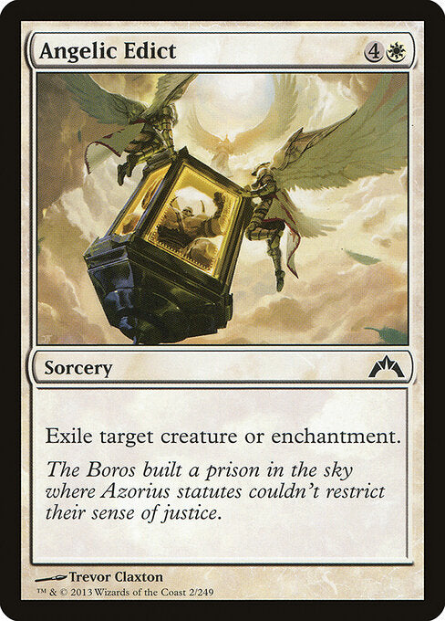MTG Angelic Edict GTC 002 Regular Foil