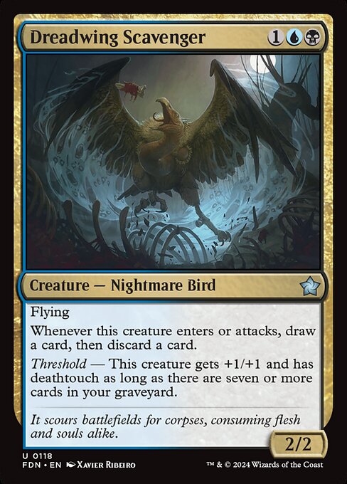 MTG Dreadwing Scavenger FDN 118 Regular Nonfoil