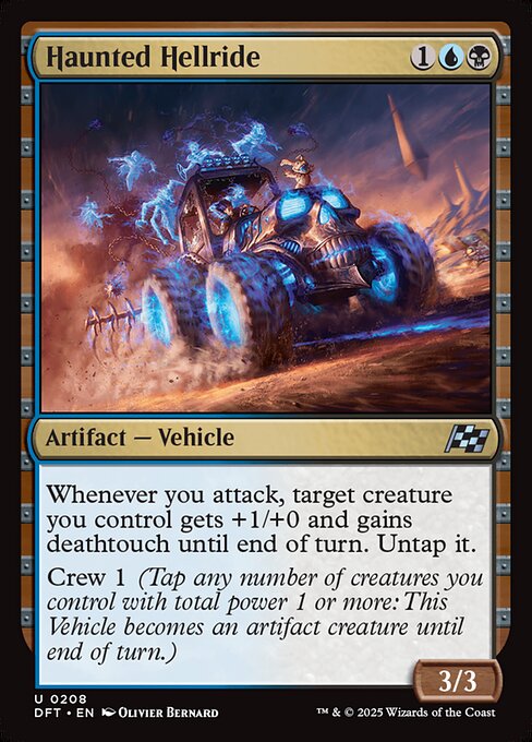 MTG Haunted Hellride DFT 208 Regular Foil