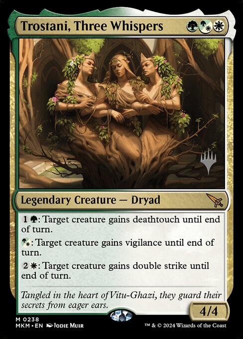MTG Trostani, Three Whispers PMKM 238p Promo Pack Foil