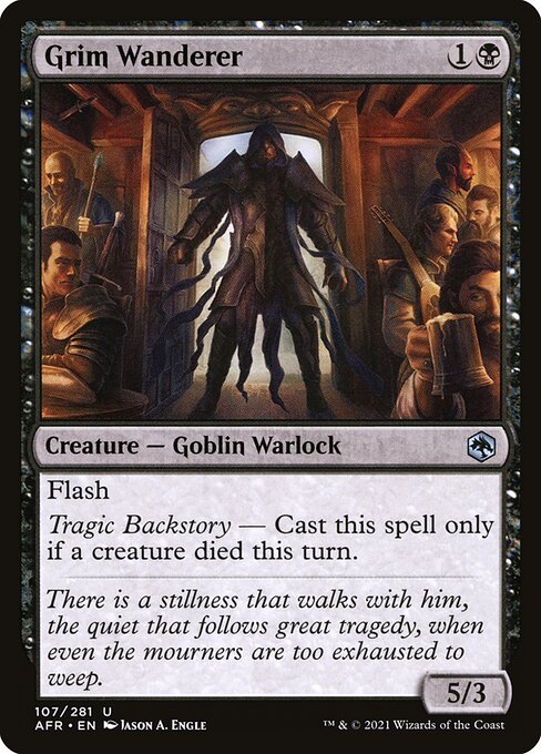 MTG Grim Wanderer AFR 107 Regular Nonfoil