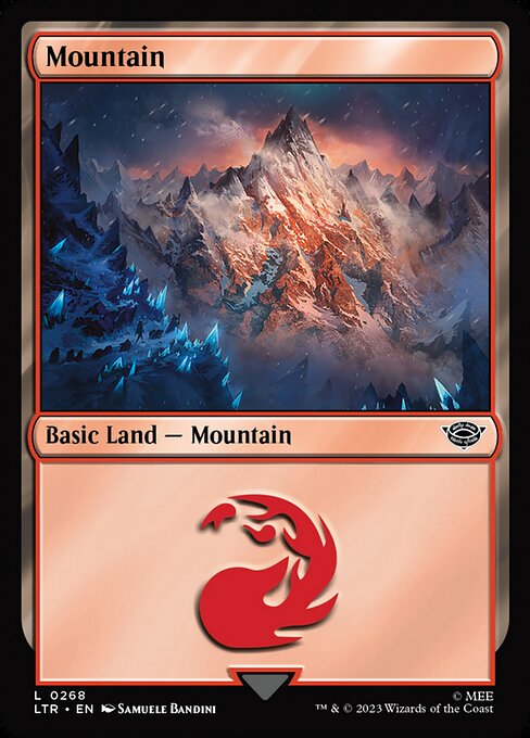 MTG Mountain LTR 268 Regular Foil