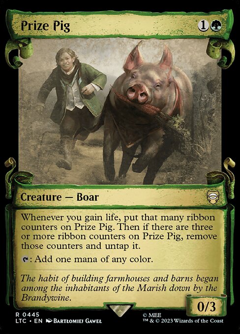MTG Prize Pig LTC 445 Alternate Art Foil