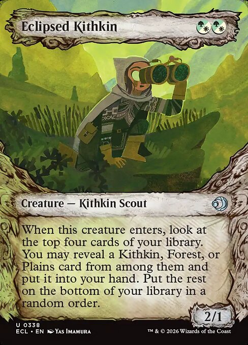 MTG Eclipsed Kithkin ECL 338 Borderless Nonfoil