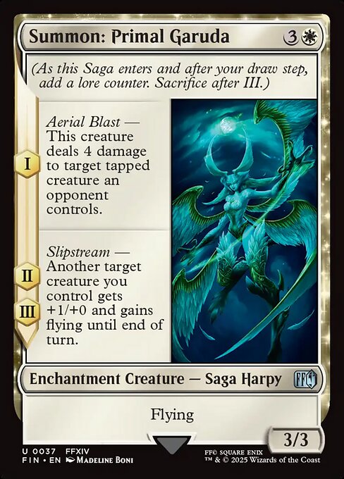 MTG Summon: Primal Garuda FIN 037 Regular Foil