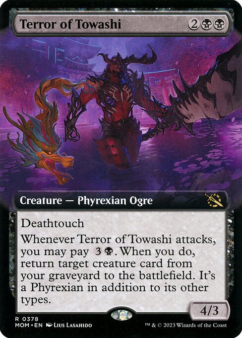 MTG Terror of Towashi MOM 378 Extended Art Nonfoil