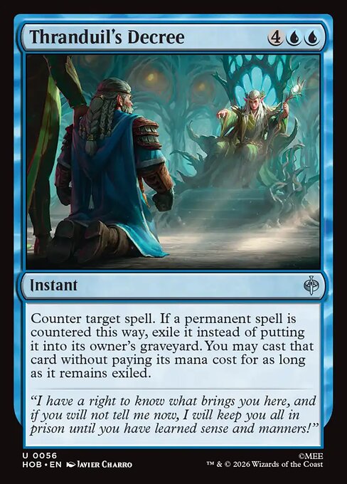 MTG Thranduil's Decree HOB 056 Regular Nonfoil