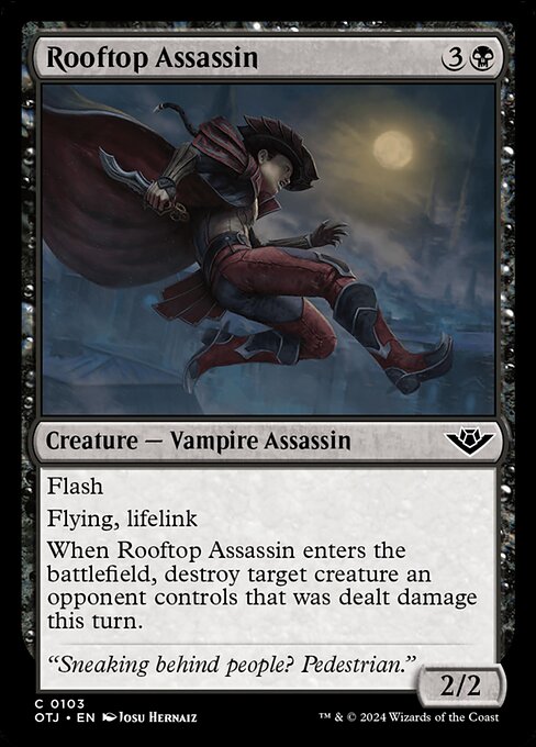 MTG Rooftop Assassin OTJ 103 Regular Foil