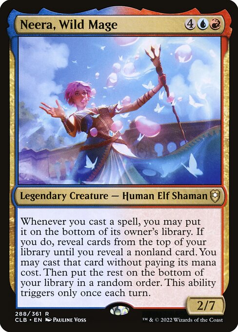 MTG Neera, Wild Mage CLB 288 Regular Foil