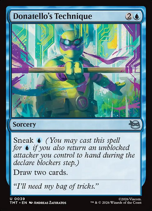 MTG Donatello's Technique TMT 039 Regular Nonfoil