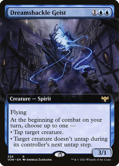 MTG Dreamshackle Geist VOW 358 Extended Art Foil front