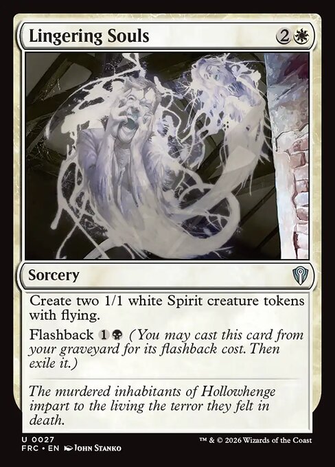 MTG Lingering Souls FRC 027 Standard Nonfoil front