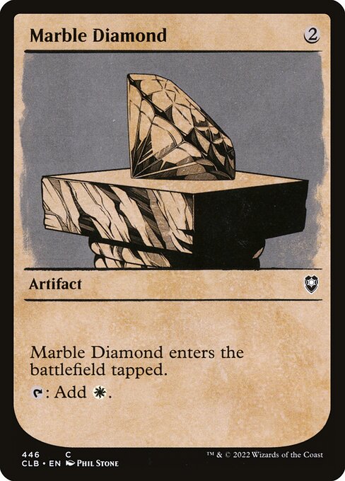 MTG Marble Diamond CLB 446 Showcase Rulebook Nonfoil