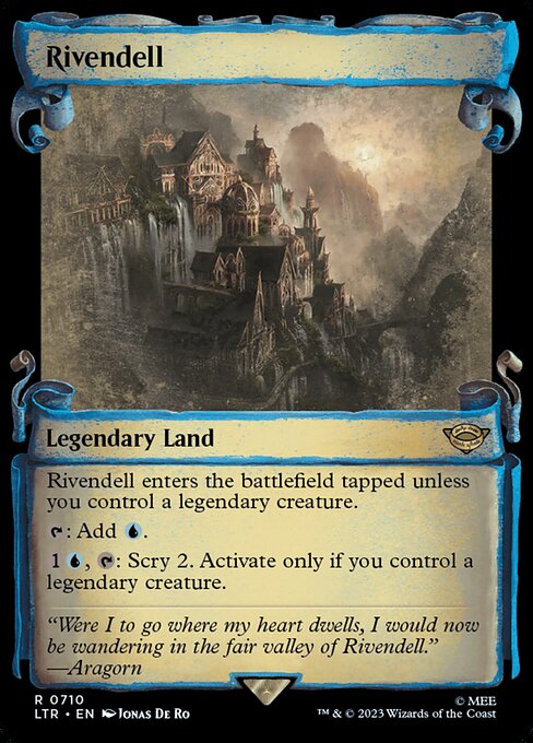 MTG Rivendell LTR 710 Showcase Scrolls of Middle-earth Silver Foil