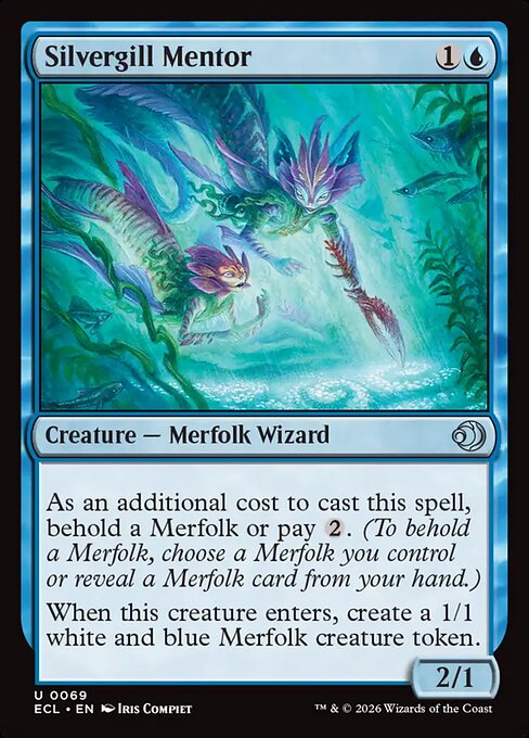 MTG Silvergill Mentor ECL 069 Regular Foil