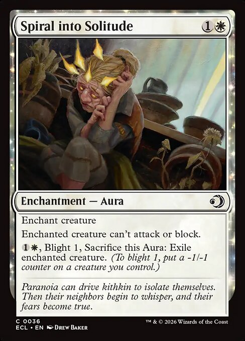 MTG Spiral into Solitude ECL 036 Regular Nonfoil