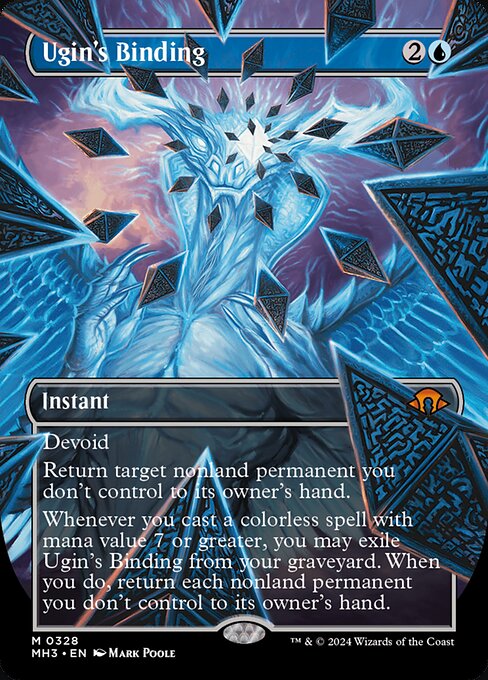 MTG Ugin's Binding MH3 328 Borderless Frame Break Nonfoil